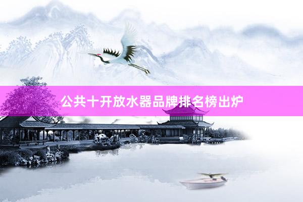 公共十开放水器品牌排名榜出炉